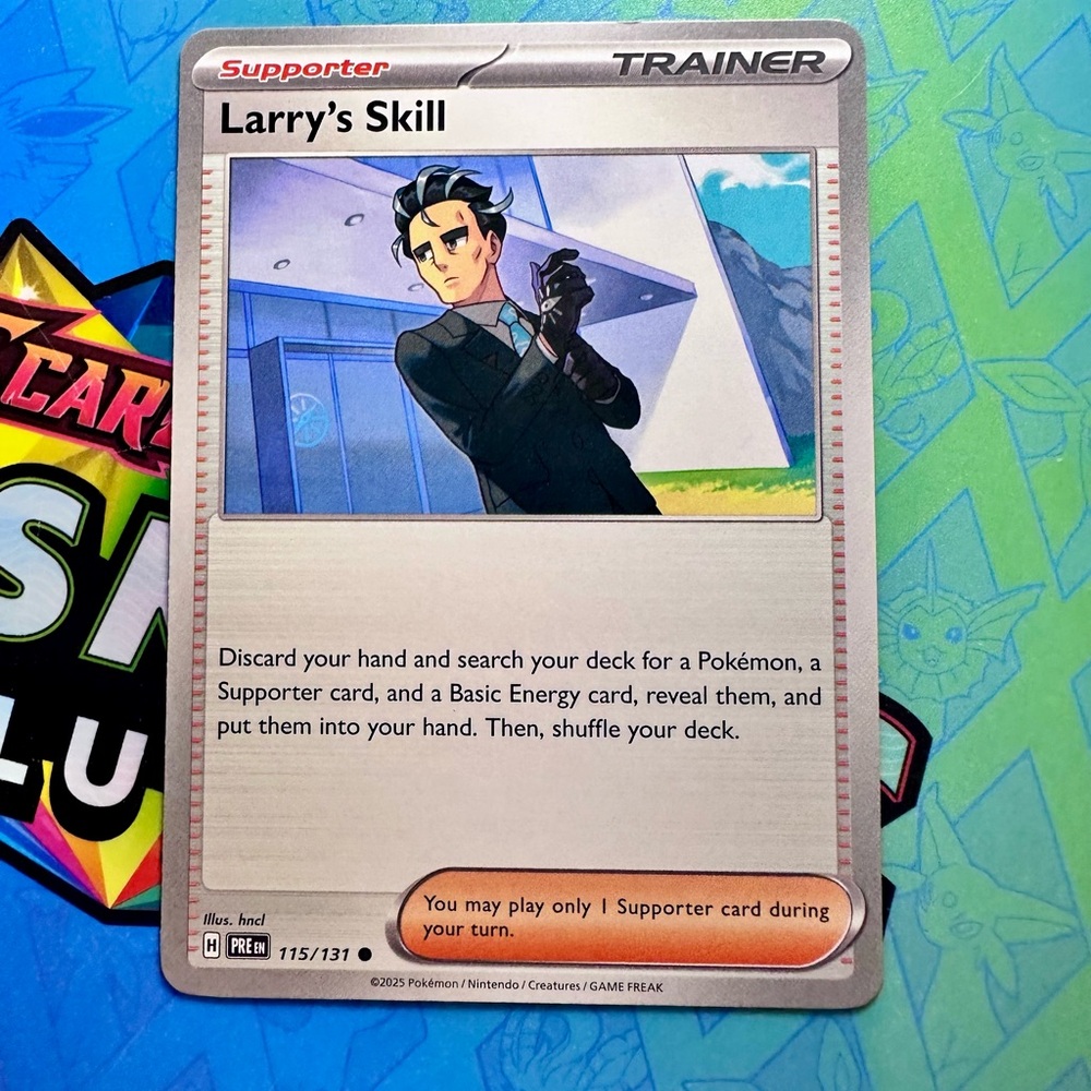 larry’s skill (115/131) - common — pokémon: prismatic evolutions